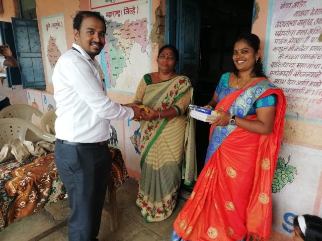 donation to Z. P. School