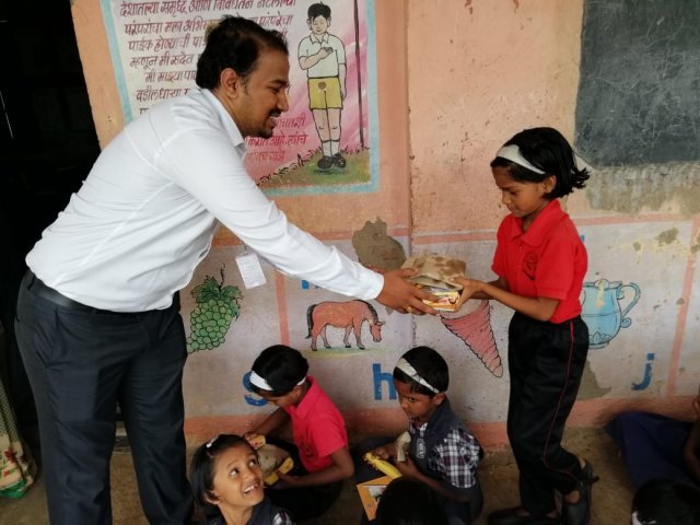 donation to Z. P. School