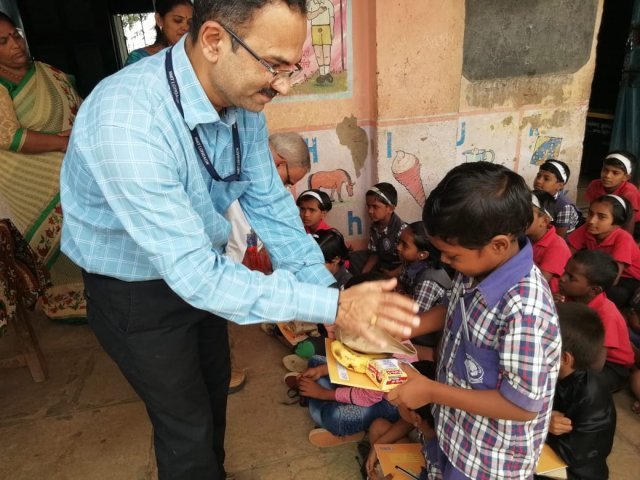 donation to Z. P. School